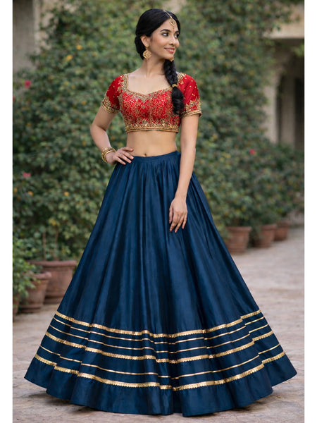 Cotton Silk Stitched Only Lehenga