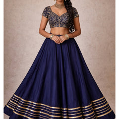 Cotton Silk Stitched Only Lehenga