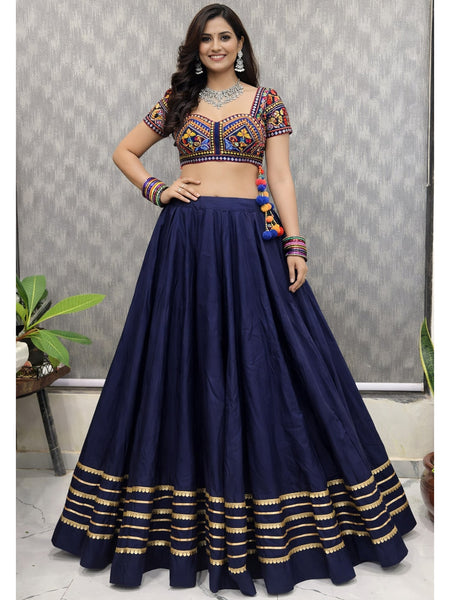 Cotton Silk Stitched Only Lehenga