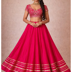 Cotton Silk Stitched Only Lehenga