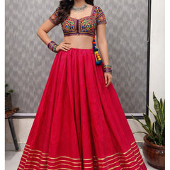Cotton Silk Stitched Only Lehenga