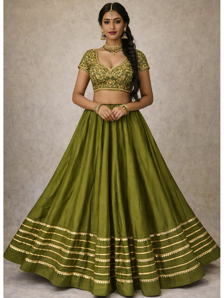 Cotton Silk Stitched Only Lehenga