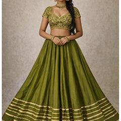 Cotton Silk Stitched Only Lehenga