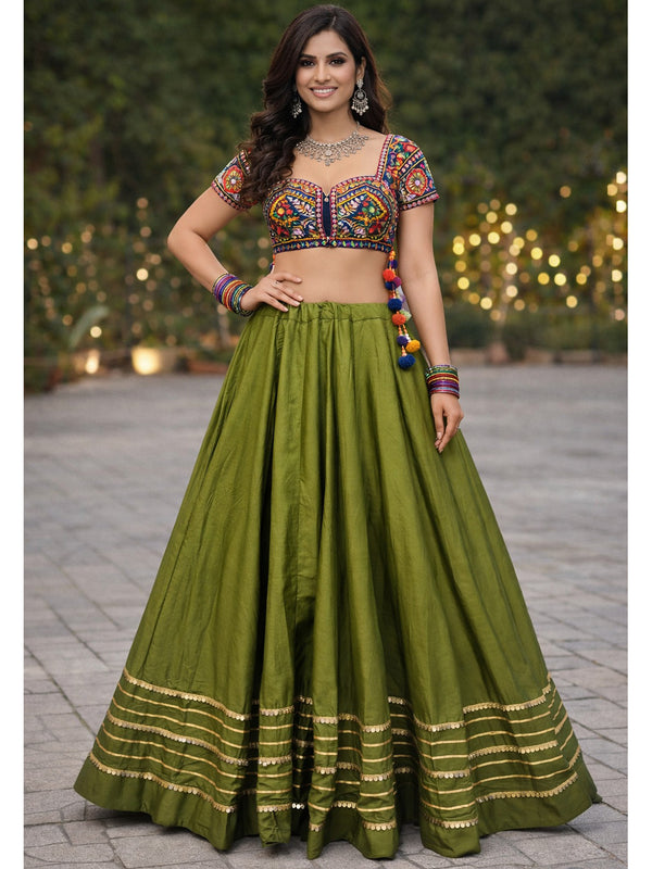Cotton Silk Stitched Only Lehenga