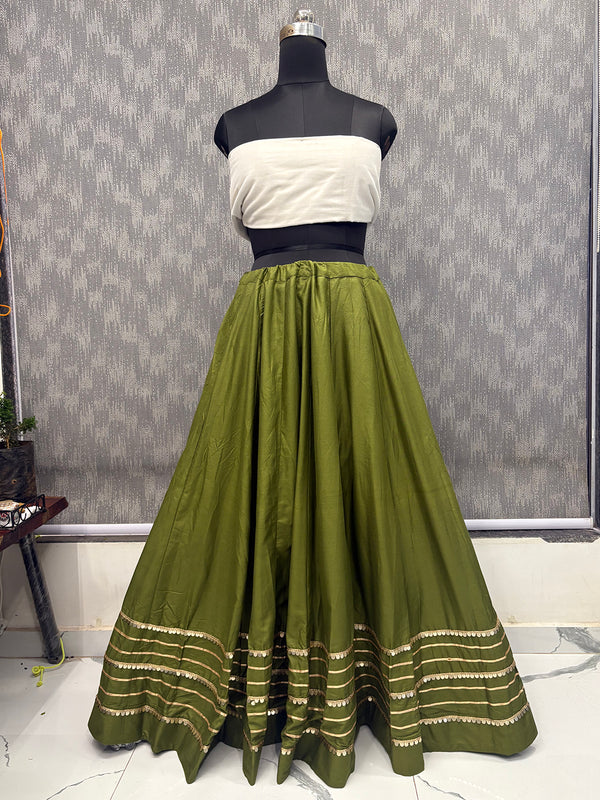 Cotton Silk Stitched Only Lehenga
