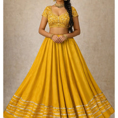 Cotton Silk Stitched Only Lehenga