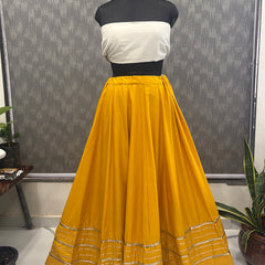 Cotton Silk Stitched Only Lehenga