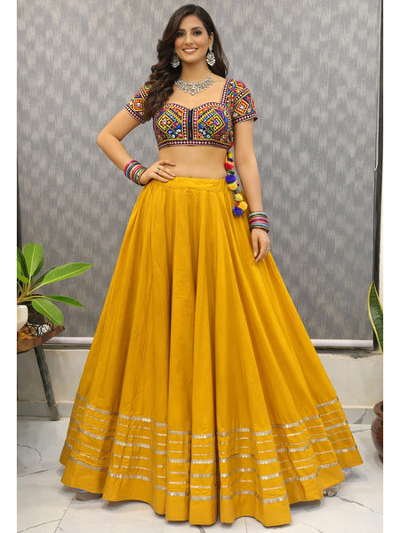 Cotton Silk Stitched Only Lehenga