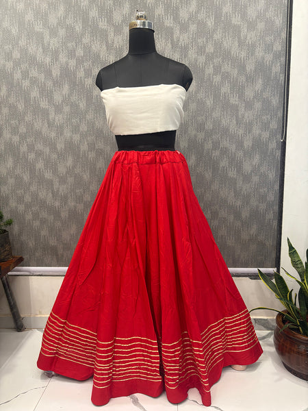 Cotton Silk Stitched Only Lehenga