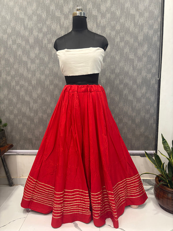 Cotton Silk Stitched Only Lehenga