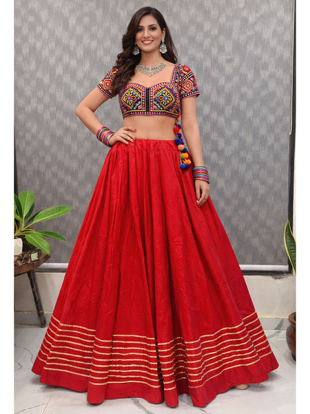 Cotton Silk Stitched Only Lehenga