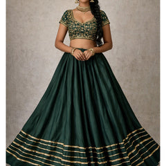 Cotton Silk Stitched Only Lehenga