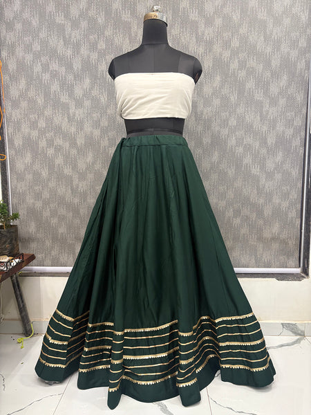 Cotton Silk Stitched Only Lehenga