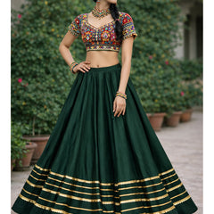 Cotton Silk Stitched Only Lehenga