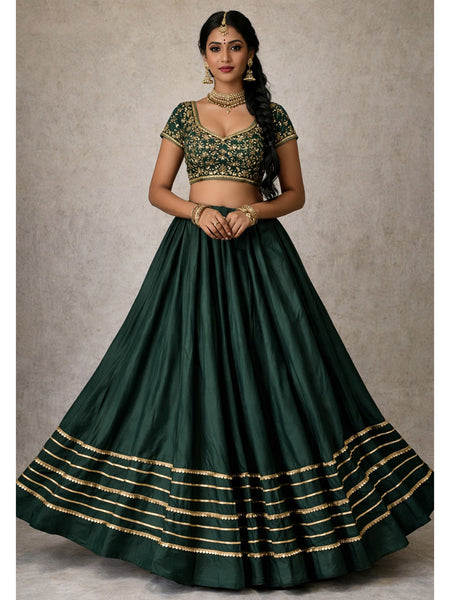 Cotton Silk Stitched Only Lehenga