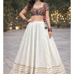 Cotton Silk Stitched Only Lehenga