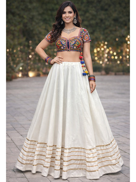 Cotton Silk Stitched Only Lehenga