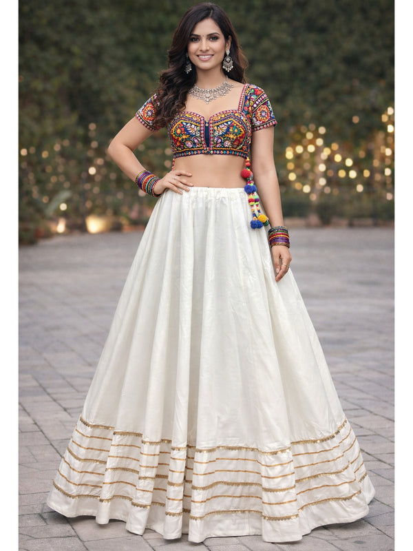Cotton Silk Stitched Only Lehenga