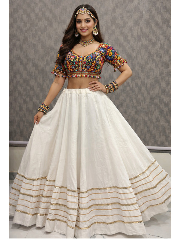 Cotton Silk Stitched Only Lehenga