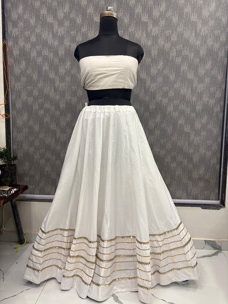Cotton Silk Stitched Only Lehenga