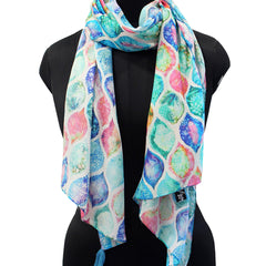 Classy Multicolor Printed Muslin Designer Scarves/Stoles for Women SC50