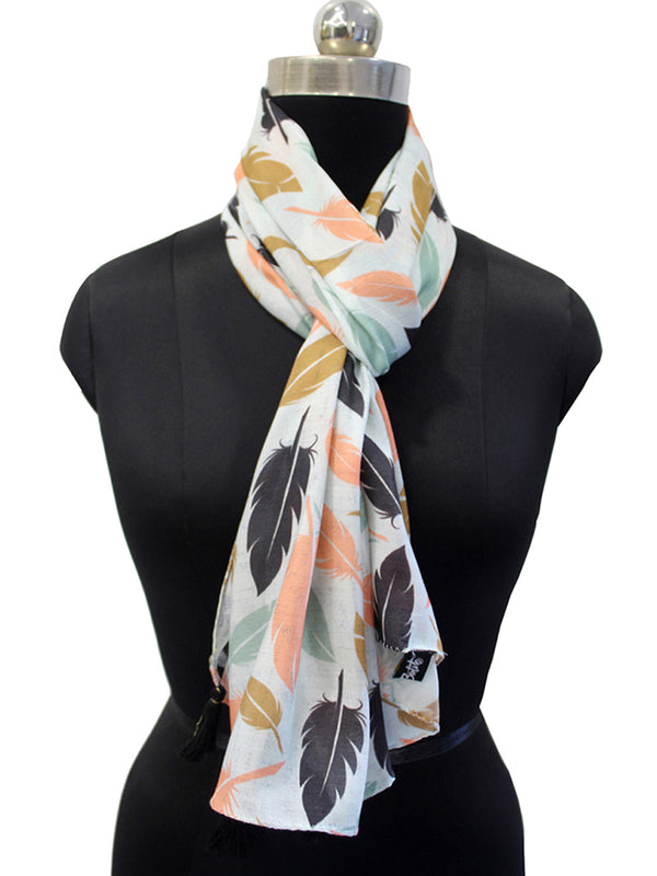 Dazzling Multicolor Printed Muslin Regular Wear Scarves/Stoles for Women SC51