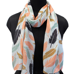 Dazzling Multicolor Printed Muslin Regular Wear Scarves/Stoles for Women SC51