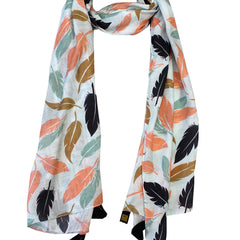 Dazzling Multicolor Printed Muslin Regular Wear Scarves/Stoles for Women SC51