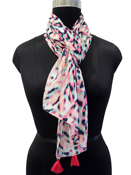 Pleasing Multicolor Printed Muslin Everyday Scarves/Stoles for Women SC53