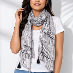 Elegant Multicolor Printed Muslin Designer Scarves/Stoles for Women SC57