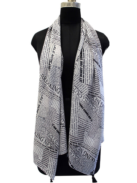 Elegant Multicolor Printed Muslin Designer Scarves/Stoles for Women SC57