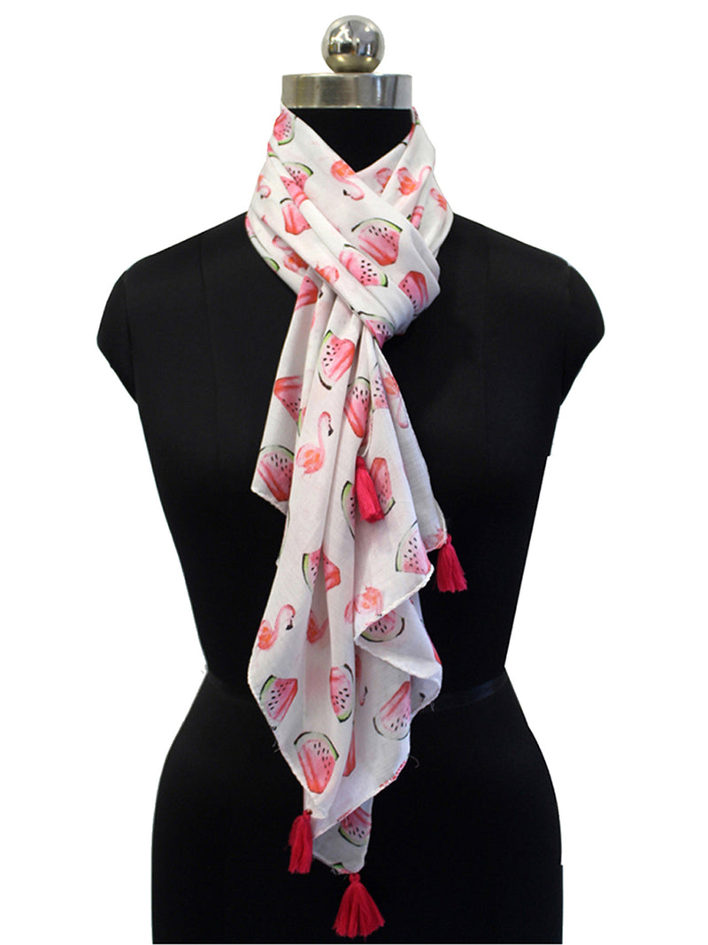Beautiful Multicolor Printed Muslin Everyday Scarves/Stoles for Women SC59