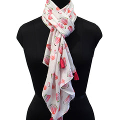 Beautiful Multicolor Printed Muslin Everyday Scarves/Stoles for Women SC59