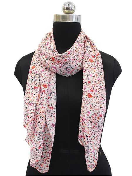Appealing Multicolor Printed Muslin Designer Scarves/Stoles for Women SC5