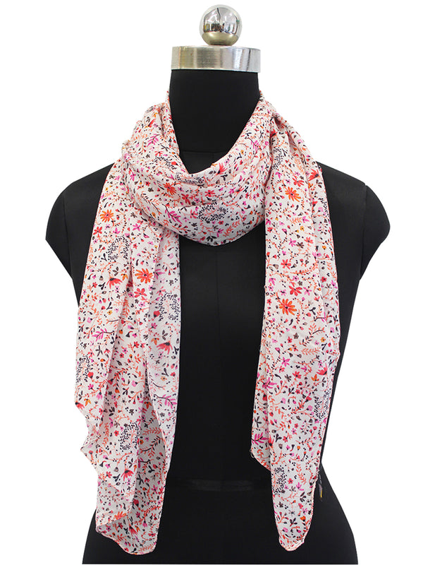 Appealing Multicolor Printed Muslin Designer Scarves/Stoles for Women SC5
