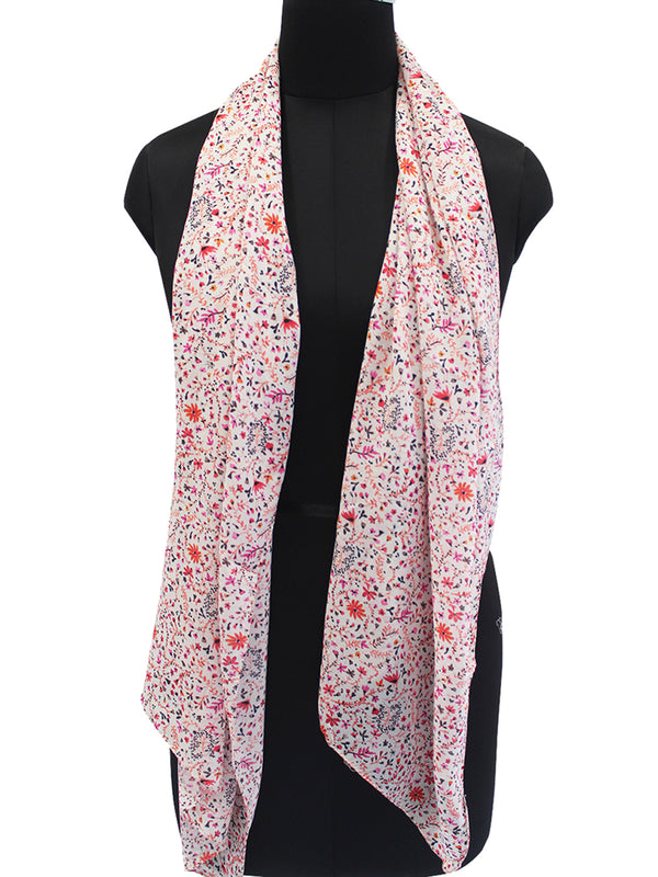 Appealing Multicolor Printed Muslin Designer Scarves/Stoles for Women SC5
