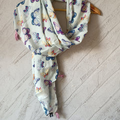Appealing Multicolor Printed Muslin Daily Wear Scarves/Stoles for Women SC60