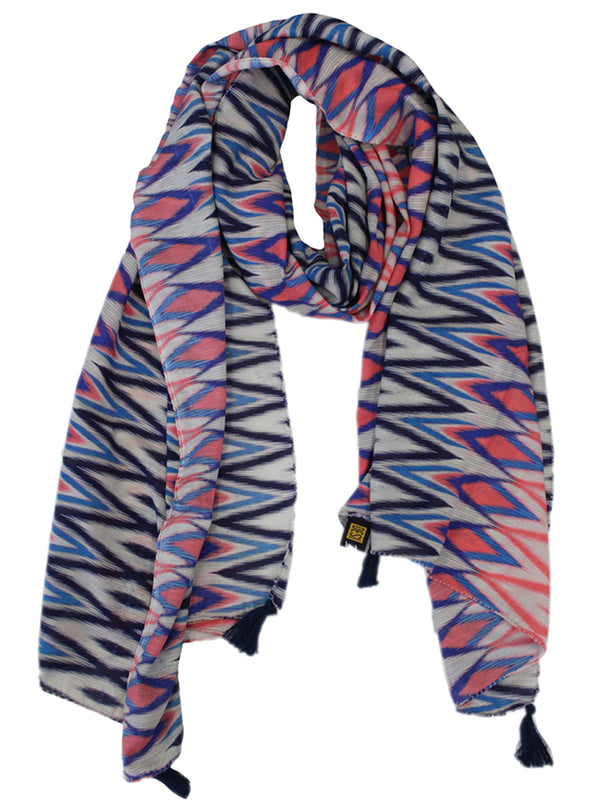 Appealing Multicolor Printed Muslin Casual Scarves/Stoles for Women SC68