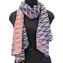 Appealing Multicolor Printed Muslin Casual Scarves/Stoles for Women SC68