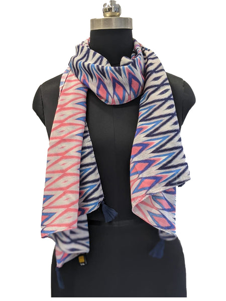 Appealing Multicolor Printed Muslin Casual Scarves/Stoles for Women SC68