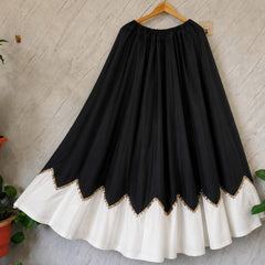 Cotton Silk Lace Work Navratri Lehenga