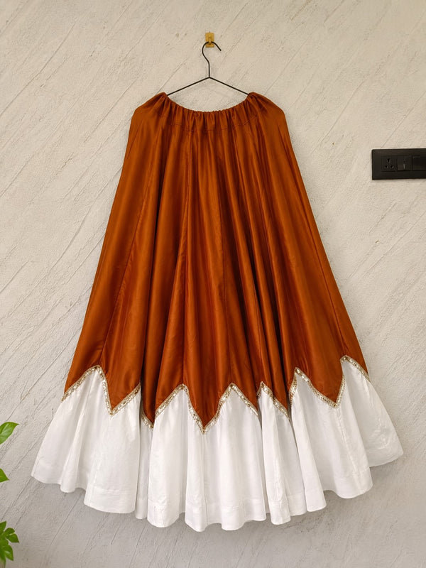 Cotton Silk Lace Work Navratri Lehenga