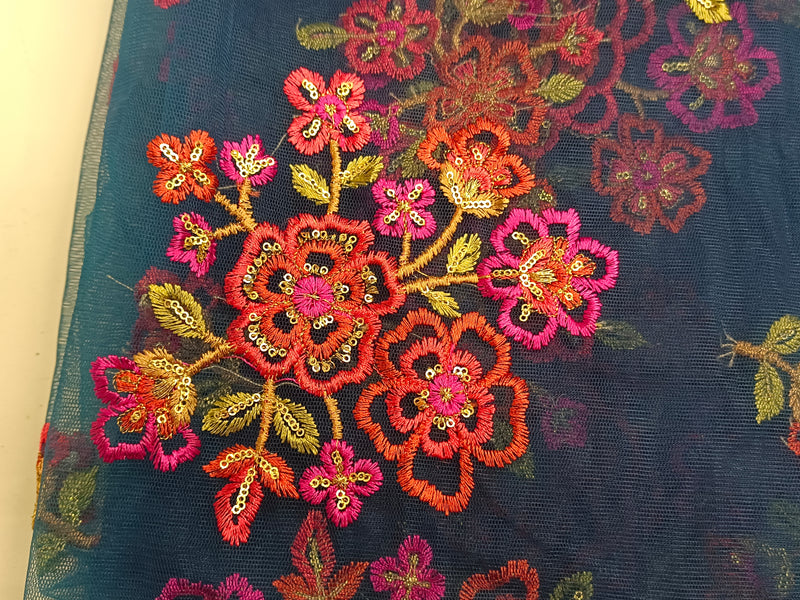 Desi Butik 's Floral Embroidered Dupatta DB2250