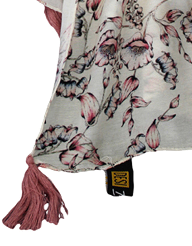 Splendid white Printed Muslin Daily Wear Scarves/Stoles for Women SC73