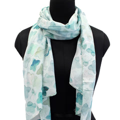 Pretty Green Printed Muslin Everyday Scarves/Stoles for Women SC7