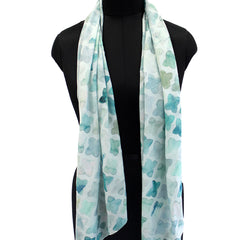 Pretty Green Printed Muslin Everyday Scarves/Stoles for Women SC7