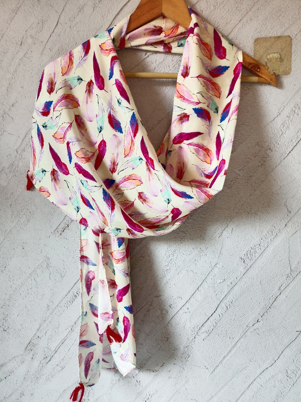 Elegant Multicolor Printed Muslin Daily Wear Scarves/Stoles for Women SC8