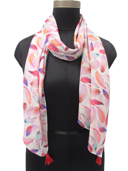 Elegant Multicolor Printed Muslin Daily Wear Scarves/Stoles for Women SC8