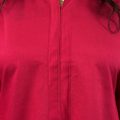 Desibutik Women's Rani Pink Collor Neck Kurta Set