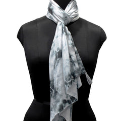 Beautiful Grey Tie Dye Muslin Everyday Scarves/Stoles for Women SC93